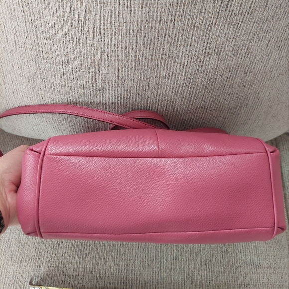 Coach Shoulder Bag with Silver Hardware Pink - Picture 3 of 10